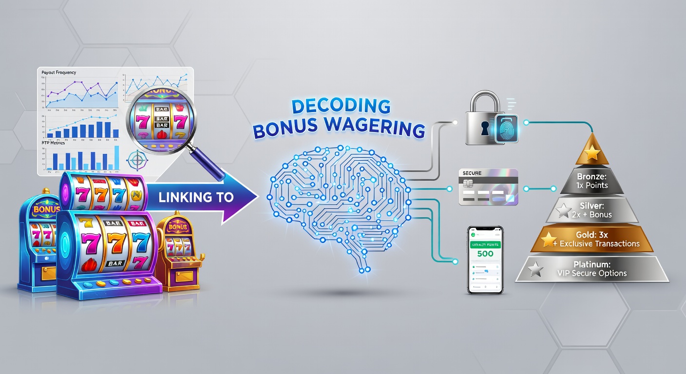 Illustration zu Slot-Auszahlungsmustern und Bonus-Wagering in Online-Casinos